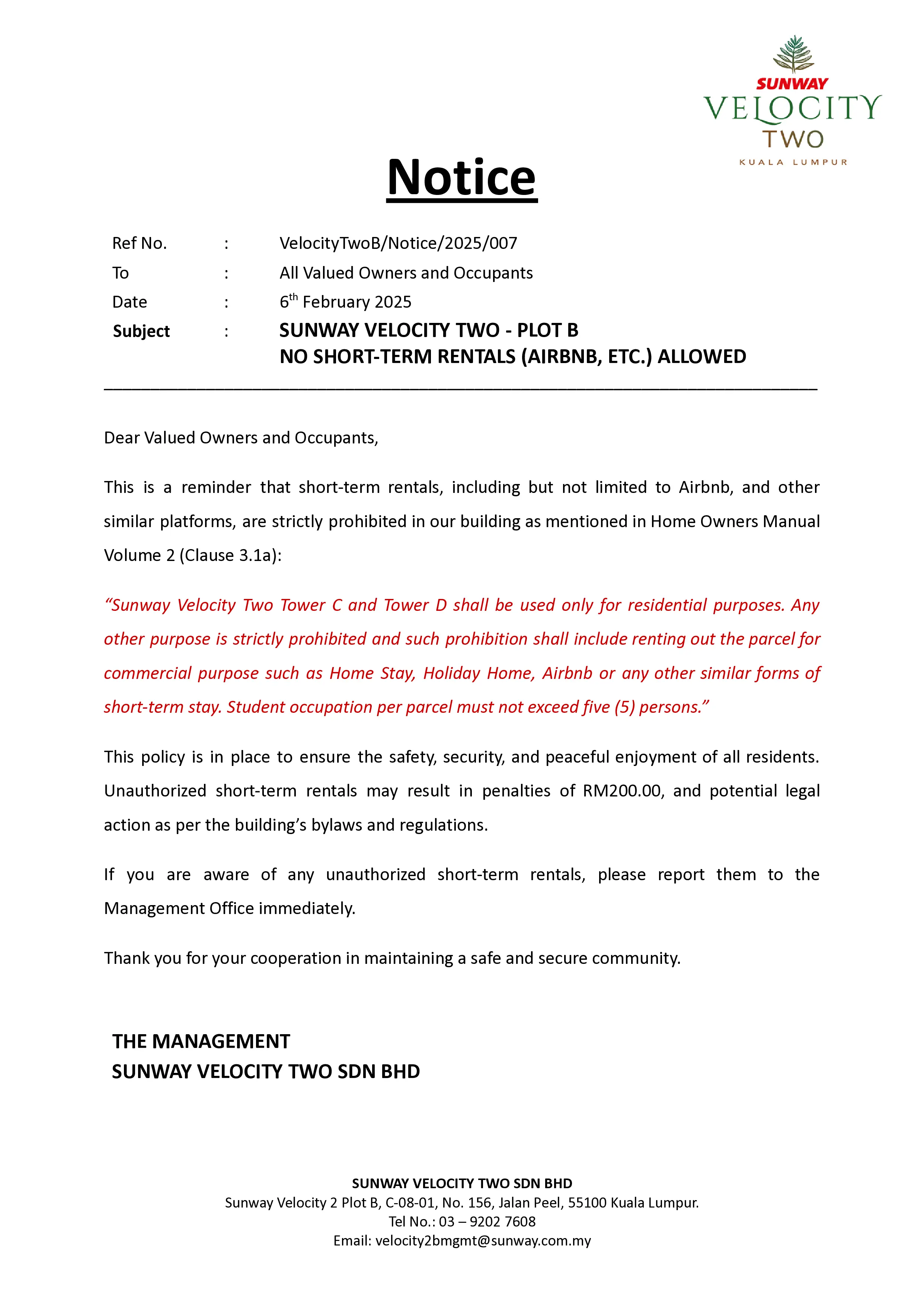 Management Document